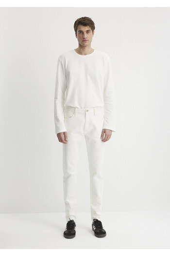 Mavi Milan Street White Jean Trousers 0081084558