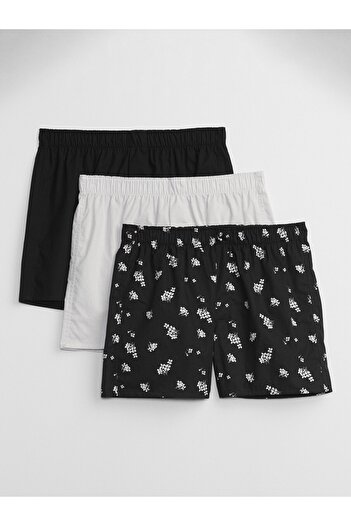 GAP Erkek Siyah 3'lü Boxer Seti