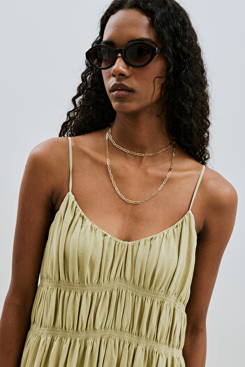 Manuka Elandra oval chain ​​necklace standard