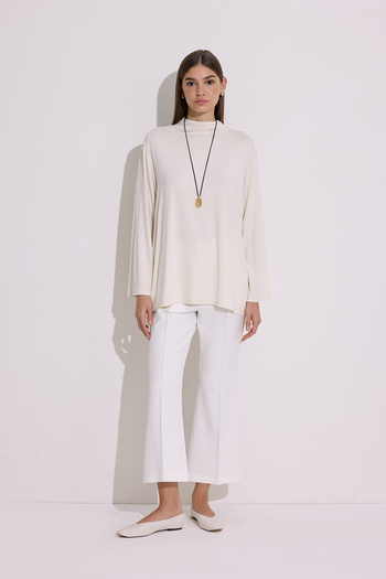 Manuka Drapey Long Sleeve Blouse İnci̇