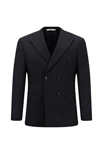 Kiğılı Regular Fit Pointed Collar Wool Double Breasted Closure Suit