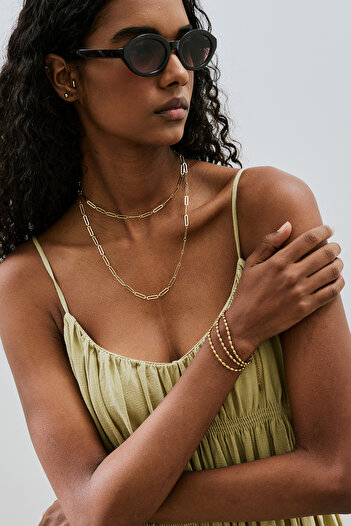 Manuka Elandra oval chain ​​necklace standard