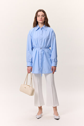 Manuka Tunic with Blue Belt Detail