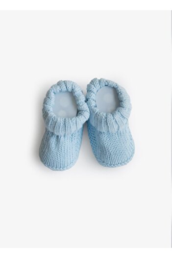 kitikate Blue Knitwear - Booties and Organic Electric Pump Repair Kit Shoes