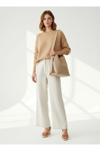 Mojeva Vaslo Large Size Women's Shoulder and Shoulder Bag with Adjustable Belt