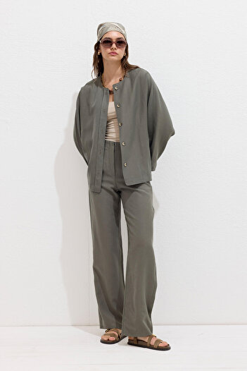 Manuka Khaki Trousers - Premium Kuması