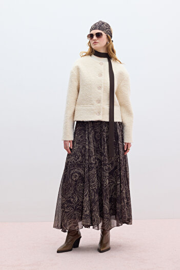 Manuka Freesia Wide Skirt - Flounce Design