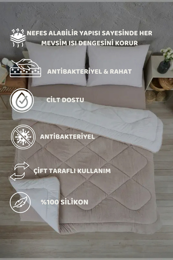 Sudemhome Double Wellsoft Double-Sided Quilt and Pillowcase Set