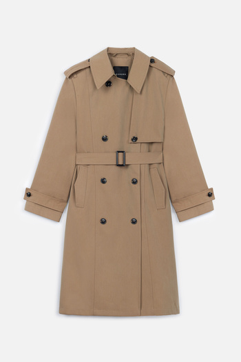 Manuka ANIKA CAMEL Trench Coat - Διπλό στήθος και ζώνη