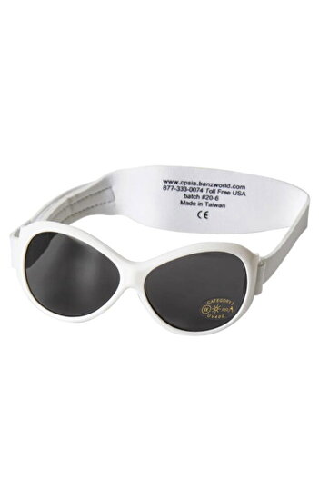 Banz Kids Sunglasses, 2-5 Years, Retro, Oval White
