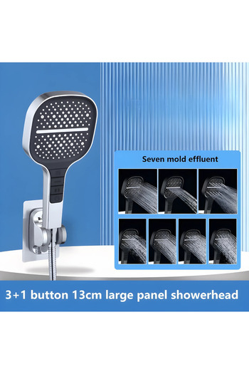 ROMSHOP 3-in-1 high-pressure shower head MEGASHOWER with adjustable jets