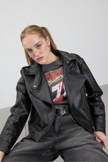Addax Faux Leather Jacket C2203-X3