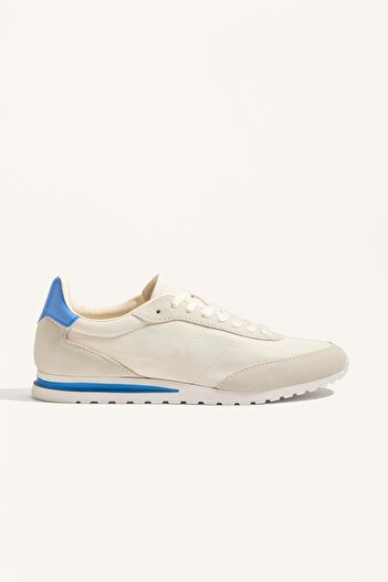 Oysho Nylon trainers with split-leather pieces