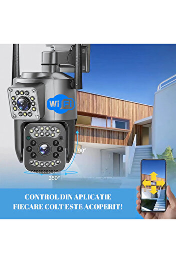 STBON WiFi surveillance camera 4K 8MP 2 lenses night vision IP66