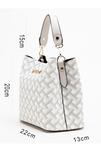 Karaca Printed Leather Handbag