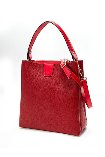 Karaca Printed Vegan Leather Long Double Strap Shoulder Bag