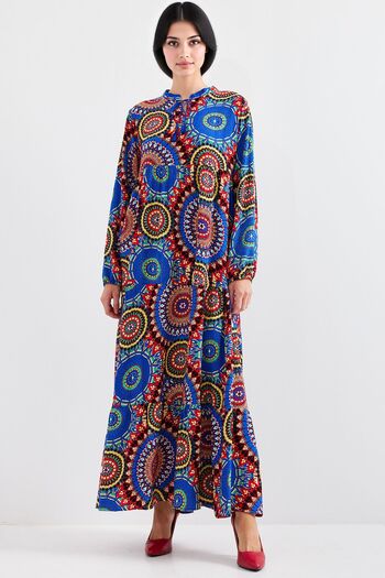 Hiccup Bdart Bow Lace-Up Maxi Dress