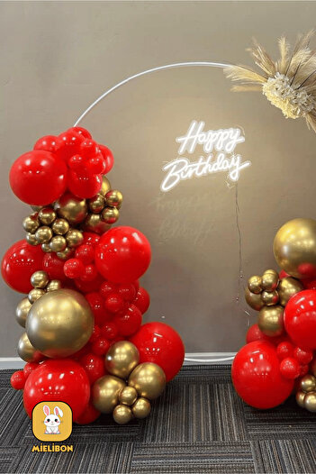 Mielibon 10 Pcs Red Balloons - 12 Inch Pastel Colors