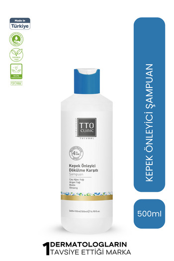 TTO 400 ml Clinic Anti-Dandruff Anti-Spill Shampoo - Tea Tree Oil