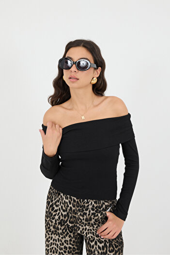 Addax Madonna Collar Modal Blouse B16829-N9