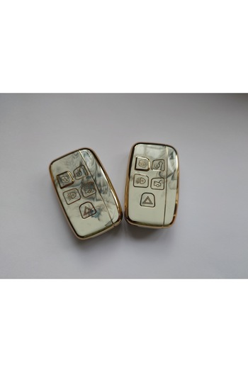 OEM Key Case for Land Rover Range Rover Sport Evoque Freelander 2 Jaguar XE XJ XJL XF Smoke White