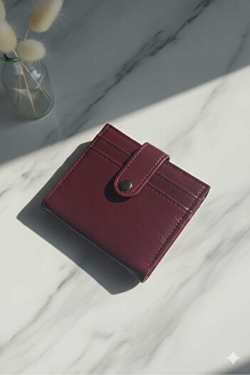 Uzs pace Burgundy Cherry Red Wallet & Card Holder