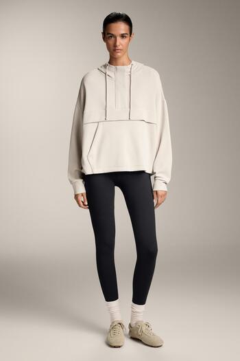 Oysho Soft-touch sweatshirt with modal and zip