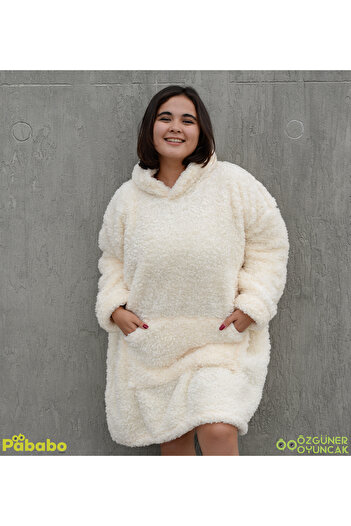 Pababo Welsoft Plush Fleece Wearable Blanket Pajamas