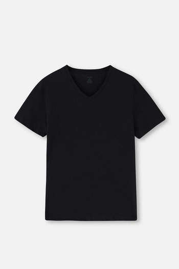 Dagi Black V-Neck Men's 2-Piece Undershirt