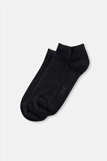 Dagi Men's Black Cotton Booties Socks