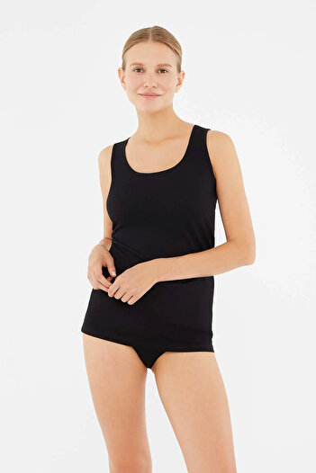 Dagi Black 2-Piece Thick Strap Women's Tank Top