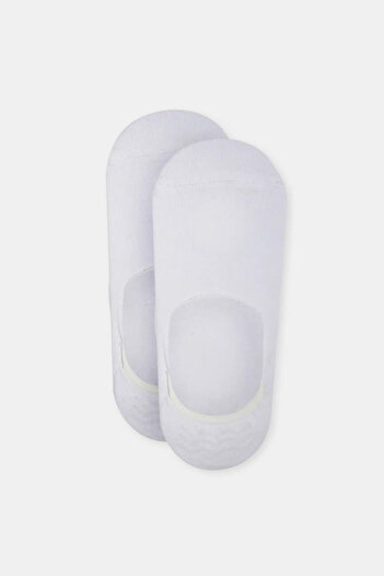 Dagi White Men's Cotton Short Invisible Socks