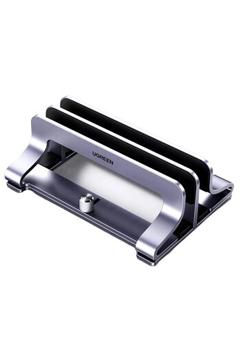 Ugreen Laptop, tablet, phone, upright, adjustable, aluminum, anti-slip - 2 Slots