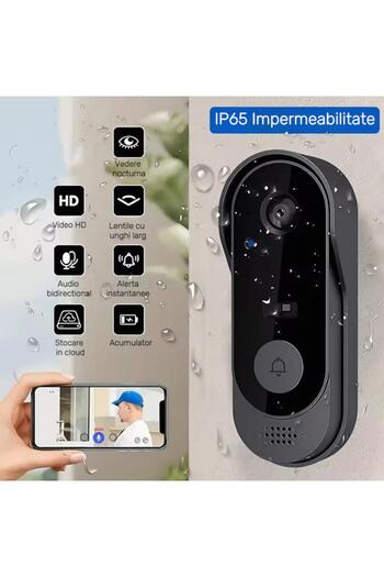 OEM Smart wireless video doorbell, HD camera, built-in microphone and speaker, night vision, micro SD