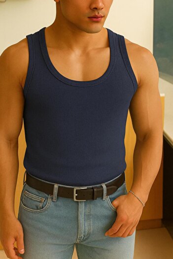 gamaro Men's Halter Neck Slimfit Sportsman Lycra Singlet