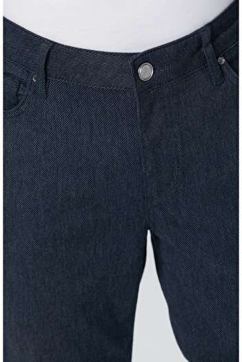 Network Lacivert Casual Pantolon