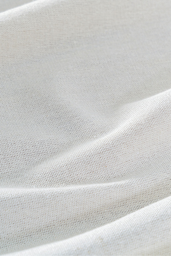 RUBİ PORSELEN Linen Textured Tablecloth 160X220 cm Ecru Simple Modern Table Textile