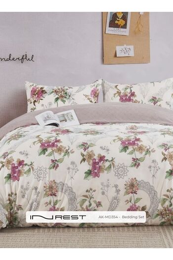 INREST Jessica Duvet Cover Set (Without Filling) Microfibre 100% King Size 230x250 cm - 3 Pieces