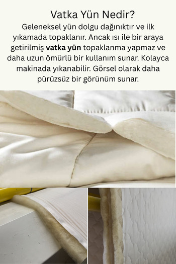 Elyaf Sepeti Single 100% Merino Lamb Wool - 155X215 Cm, 2500 Grams