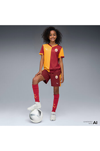 Puma Galatasaray S.K. 25-26 Kids Red Home Football Shorts