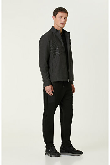 Network Siyah Polo Yaka SweaTshirt