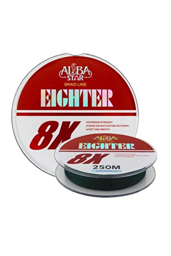 Albastar Κορδόνι ψαρέματος Eighter 8x 250μτ 0,16mm 17,5kg