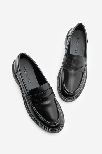 Marjin Dámská mokasínová obuv Daily Classic Boty Casual Moccasin Fondle černá