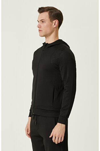 Network N-Tech Siyah Kapüşonlu Sweatshirt