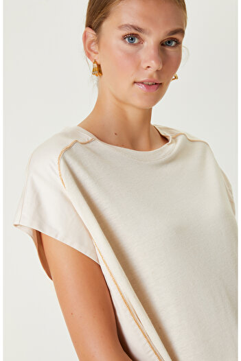 Network Bej T-shirt