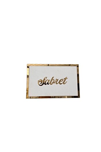 Numa Concept Gold Plexiglass Watch, Be Grateful, Pray, Set of 2