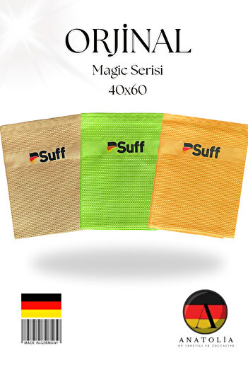 Suff 3-Piece Microfiber General Cleaning Cloth |   Magic Cloth |   Cleaning Cloth