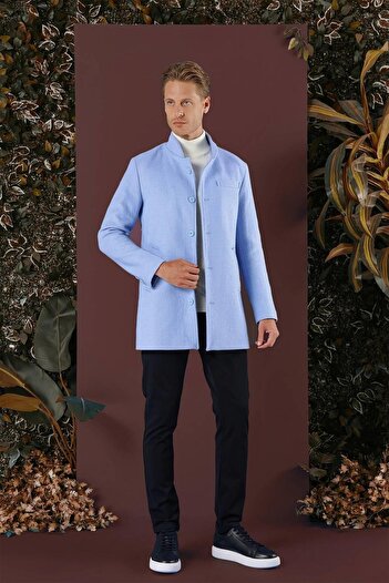 Efor KA 079 Slim Fit Mavi Spor Kaban