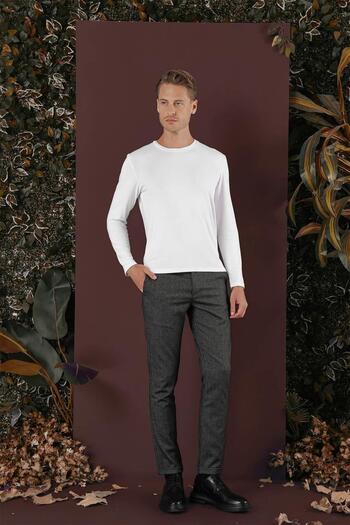 Efor P 1138 Slim Fit Siyah Klasik Pantolon