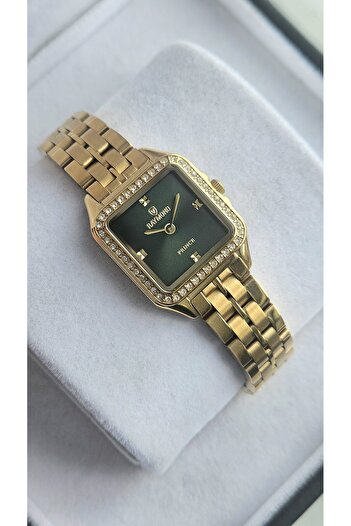 Raymond Rym-213060 Square Women's Watch Gold-Green